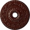 Ekena Millwork Vaduz Ceiling Medallion (Canopies up to 3 1/2"), 23 1/2"OD x 3 1/2"ID x 2 1/8"P, Brushed Mahogany CM23VABMF - alternate 1